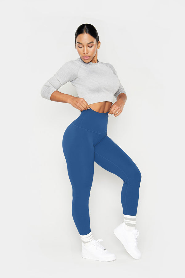 The TONA LiftFit Leggings - Bunny Blue - 27" Inseam