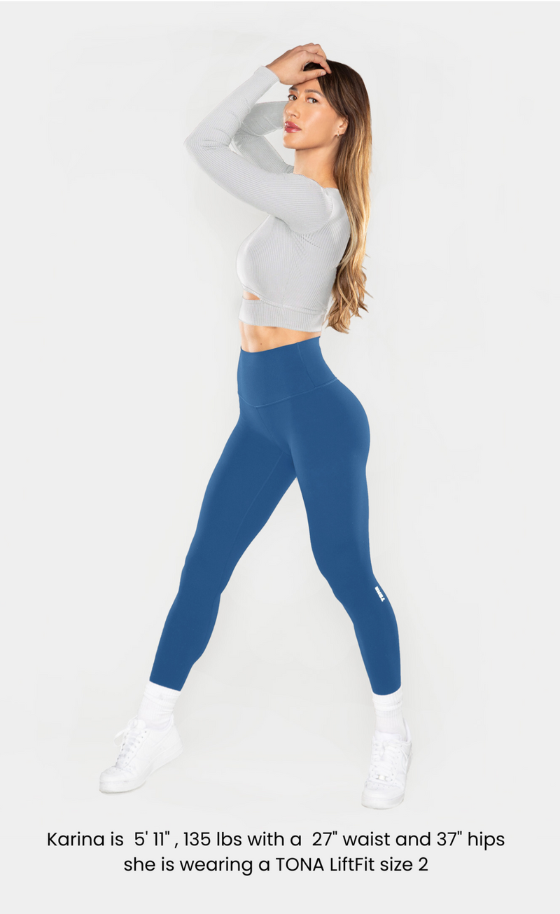 The TONA LiftFit Leggings Bunny Blue – TONA Activewear
