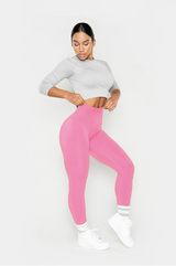 The Tona LiftFit Leggings - Pink Crush - 24" Inseam - Ultra High Waist