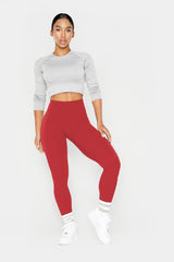 The TONA LiftFit Leggings - Red Coquette - 24" Inseam